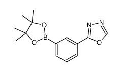2-[3-(4,4,5,5-tetramethyl-1,3,2-dioxaborolan-2-yl)phenyl]-1,3,4-oxadiazole structure