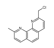 2-(chloromethyl)-9-methyl-1,10-phenanthroline结构式