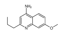 4-Amino-7-methoxy-2-propylquinoline结构式