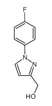 [1-(4-fluorophenyl)-1H-pyrazol-3-yl]methanol结构式