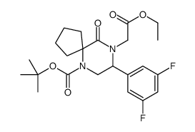8-(3,5-二氟苯基)-9-(2-乙氧基-2-氧代乙基)-10-氧代-6,9-二氮杂螺[4.5]癸结构式