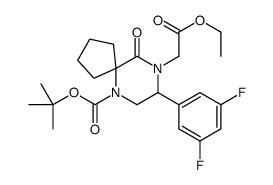 tert-butyl 8-(3,5-difluorophenyl)-9-(2-ethoxy-2-oxoethyl)-10-oxo-6,9-diazaspiro[4.5]decane-6-carboxylate picture