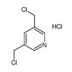 3,5-bis(chloromethyl)pyridine hydrochloride Structure