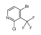 4-bromo-2-chloro-3-(trifluoromethyl)pyridine结构式