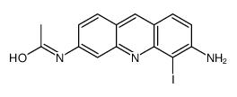 3-acetamido-5-iodoproflavine structure