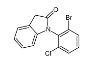 1-(2-Bromo-6-chlorophenyl)-1,3-dihydro-2H-indol-2-one结构式