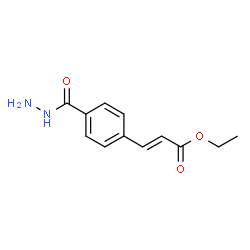 (E)-ethyl 3-(4-(hydrazinecarbonyl)phenyl)acrylate结构式