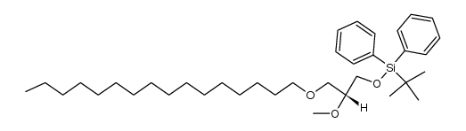 1-O-hexadecyl-2-O-methyl-3-O-(tert-butyldiphenylsilyl)-sn-glycerol Structure