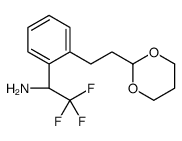 (1S)-1-[2-[2-(1,3-dioxan-2-yl)ethyl]phenyl]-2,2,2-trifluoroethanamine结构式