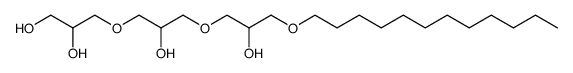 3-{3-[3-(dodecyloxy)-2-hydroxypropoxy]-2-hydroxypropoxy}propane-1,2-diol结构式