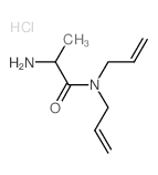 N,N-Diallyl-2-aminopropanamide hydrochloride结构式