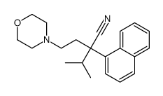 α-Isopropyl-α-(2-morpholinoethyl)-1-naphthaleneacetonitrile Structure