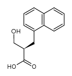 (2R)-3-hydroxy-2-(1-naphthylmethyl)propionic acid结构式