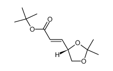 tert-butyl (2E)-3-[(4S)-2,2-dimethyl-1,3-dioxolan-4-yl]prop-2-enoate Structure