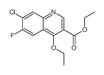 ethyl 7-chloro-4-ethoxy-6-fluoroquinoline-3-carboxylate结构式