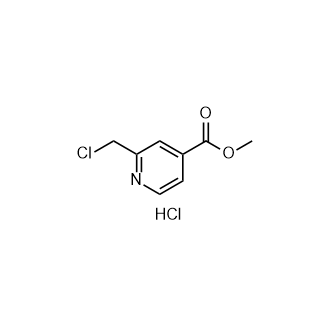 Methyl 2-(chloromethyl)isonicotinate hydrochloride Structure