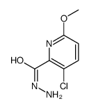 3-Chloro-6-methoxy-2-pyridinecarbohydrazide结构式