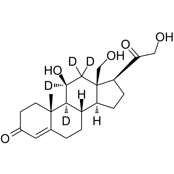 18-Hydroxycorticosterone-d4 Structure