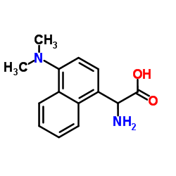 Amino[4-(dimethylamino)-1-naphthyl]acetic acid Structure