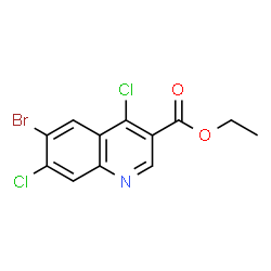 ethyl 6-bromo-4,7-dichloroquinoline-3-carboxylate structure