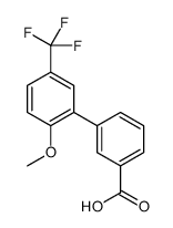 3-[2-methoxy-5-(trifluoromethyl)phenyl]benzoic acid结构式