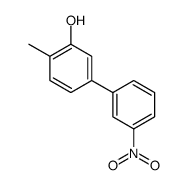2-methyl-5-(3-nitrophenyl)phenol结构式