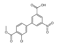 3-(3-chloro-4-methoxycarbonylphenyl)-5-nitrobenzoic acid结构式