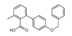 2-methyl-6-(4-phenylmethoxyphenyl)benzoic acid结构式