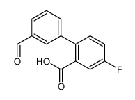 5-fluoro-2-(3-formylphenyl)benzoic acid结构式