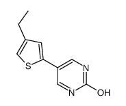 5-(4-ethylthiophen-2-yl)-1H-pyrimidin-2-one结构式