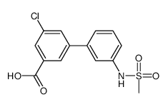 3-chloro-5-[3-(methanesulfonamido)phenyl]benzoic acid Structure
