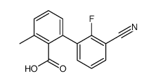 2-(3-cyano-2-fluorophenyl)-6-methylbenzoic acid Structure