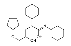 1,3-dicyclohexyl-1-(3-cyclopentyloxy-2-hydroxypropyl)urea结构式