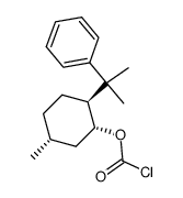 (1R,2S,5R)-(-)-8-phenylmenthyl chloroformate结构式