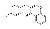 3-[(4-chlorophenyl)methyl]chromen-4-one结构式