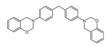 3-[4-[[4-(2,4-dihydro-1,3-benzoxazin-3-yl)phenyl]methyl]phenyl]-2,4-dihydro-1,3-benzoxazine结构式