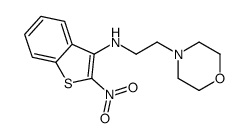 N-(2-morpholin-4-ylethyl)-2-nitro-1-benzothiophen-3-amine Structure