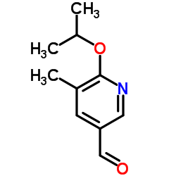 2-Isoproxy-3-methylpyridine-5-carboxaldehyde structure