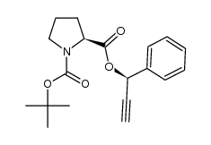 (S)-1-tert-butyl 2-((R)-1-phenylprop-2-yn-1-yl)-pyrrolidine-1,2-dicarboxylate Structure