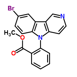 Methyl 2-(8-bromo-5H-pyrido[4,3-b]indol-5-yl)benzoate Structure