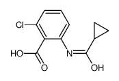 2-Chloro-6-[(cyclopropylcarbonyl)amino]benzoic acid Structure