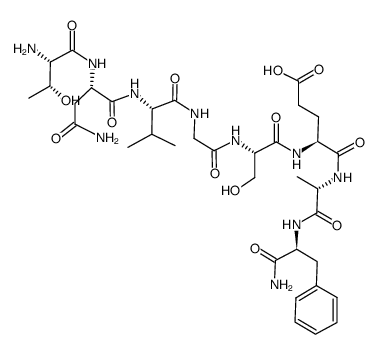 h-thr-asn-val-gly-ser-glu-ala-phe-nh2 Structure