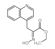 ethyl (2E)-2-hydroxyimino-3-quinolin-4-yl-propanoate Structure