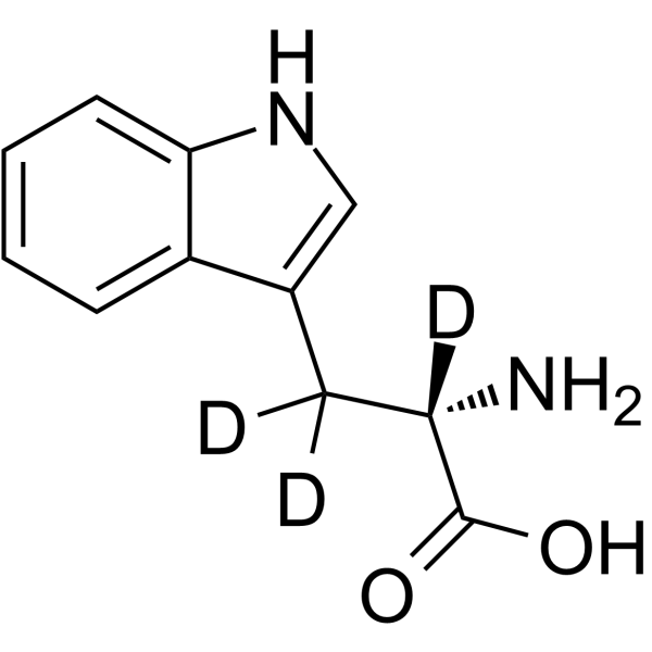 L-Tryptophan-d3结构式