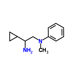 1-Cyclopropyl-N2-methyl-N2-phenyl-1,2-ethanediamine结构式