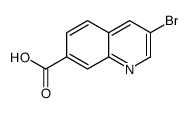 3-溴喹啉-7-羧酸结构式
