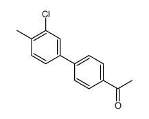 1-[4-(3-chloro-4-methylphenyl)phenyl]ethanone structure