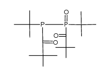 1,1'-(1,2-di-tert-butyl-1-oxo-1l5-diphosphane-1,2-diyl)bis(2,2-dimethylpropan-1-one)结构式