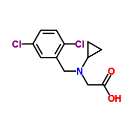 N-Cyclopropyl-N-(2,5-dichlorobenzyl)glycine Structure