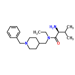 N-[(1-Benzyl-4-piperidinyl)methyl]-N-ethyl-L-valinamide结构式